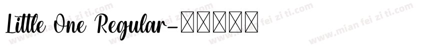 Little One Regular字体转换